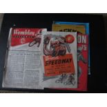 SPEEDWAY - SMALL COLLECTION OF PROGRAMMES INCLUDES 40'S & 50'S X 5