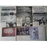 CRICKET - EARLY 50'S PUBLICATIONS ENGLAND V STH AFRICA, N.ZEALAND & AUSTRALIA + 3 REPRINTED PHOTO'S