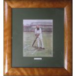 CRICKET - W.G. GRACE MOUNTED AND FRAMED PRINT.