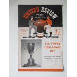 1953-54 MANCHESTER UNITED V WOLVES FA YOUTH CUP FINAL