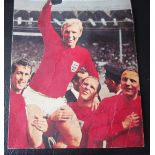 BOBBY MOORE 1966 WORLD CUP AUTOGRAPHED PICTURE