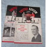 MANCHESTER UNITED HOMES 1949-50 - CHELSEA & BLACKPOOL