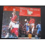 MANCHESTER UNITED 1998-99 LKS LODZ HOME AND AWAY PROGRAMMES