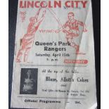 1948-49 LINCOLN CITY V QPR