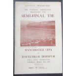1956 FA CUP SEMI-FINAL MANCHESTER CITY V TOTTENHAM AT VILLA PARK