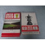 MANCHESTER UNITED HOME PROGRAMMES 1968-69 SEASON