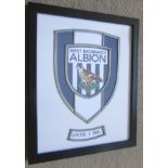 WEST BROMWICH ALBION - CLUB BADGE PRODUCED IN GLASS & LEAD