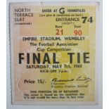 1960 FA CUP FINAL TICKET WOLVES V BLACKBURN TICKET