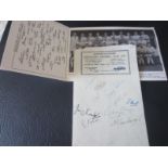 BARROW AUTOGRAPHS 1946-47 + 1962-63