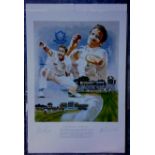 CRICKET - SOUTH AFRICA'S ALLAN DONALD HAND SIGNED MONTAGE