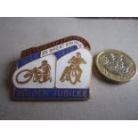 SPEEDWAY - 1978 GREAT BRITAIN JUBILEE GILT BADGE