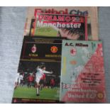 MANCHESTER UNITED EUROPEAN AWAY PROGRAMMES X 4