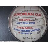 MANCHESTER UNITED 1968 EUROPEAN CUP FINAL RECORD SIGNED BY 5