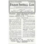 1945-46 FULHAM V WEST BROMWICH ALBION