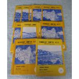 TORQUAY UNITED HOME PROGRAMMES 1964-65 & 1965-66 X 21