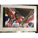 ATHLETICS / OLYMPICS - DENISE LEWIS LIMITED EDITION HAND SIGNED PRINT