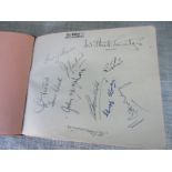 CRICKET - SURREY 1952 AUTOGRAPHED ALBUM PAGE