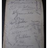 CARDIFF CITY AUTOGRAPHED ALBUM PAGE 1938-39 SEASON