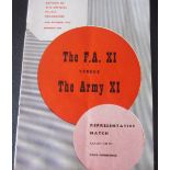 1957 FA XI V THE ARMY PAYED AT MANCHESTER UNITED