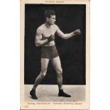 BOXING - VINTAGE ORIGINAL POSTCARD OF THE AMERICAN BOXER PACKEY MACFARLAND