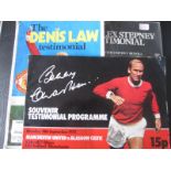 MANCHESTER UNITED TESTIMONIAL PROGRAMMES - STEPNEY, CHARLTON, LAW