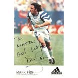 MARK FISH BOLTON & SOUTH AFRICA HAND SIGNED ADIDAS CARD