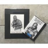 BOXING - EARNIE SHAVERS HAND SIGNED DVD CASE AND MOUNTED PHOTO COMES WITH COA