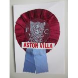 VINTAGE ASTON VILLA ROSETTE