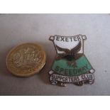 SPEEDWAY - EXETER S/C GILT BADGE