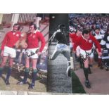 RUGBY UNION - PHIL BENNETT AUTOGRAPHED PHOTO'S X 3