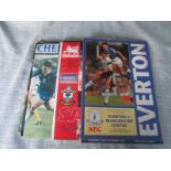 MANCHESTER UNITED - 1992-93 AWAY PROGRAMMES X 10