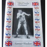 BOXING - DAVE CROWLEY TESTIMONIAL BROCHURE SIGNED BY HENRY COOPER, JOHN CONTEH & OTHERS