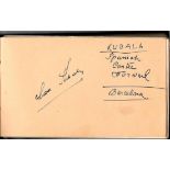 KUBALA & MAURI AUTOGRAPHS BARCELONA, ATHLETIC BILBAO, SPAIN