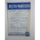 1953-54 BOLTON V ASTON VILLA