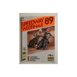 SPEEDWAY - 1989 WORLD CHAMPIONSHIP FINAL IN GERMANY PROGRAMME + TICKET