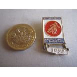 SPEEDWAY - RUSSIAN GILT BADGE WITH 1972 BAR