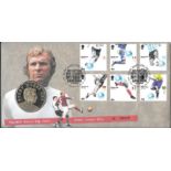 1966 WORLD CUP BOBBY MOORE FIRST DAY COVER WITH COMMEMORATIVE COIN / MEDAL