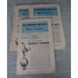 TOTTENHAM HOME PROGRAMMES 1961-62 X 17