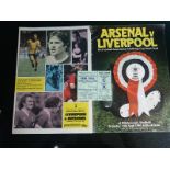 1980 FA CUP SEMI-FINAL ARSENAL V LIVERPOOL - TWO PROGRAMMES & TICKET