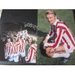 STOKE CITY - HAND SIGNED PHOTO'S OF GEORGE EASTHAM X 2