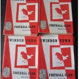 SWINDON TOWN HOME PROGRAMMES 1963-64 X 24