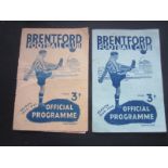 1948-49 BRENTFORD V TORQUAY & MIDDLESBROUGH