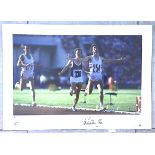 ATHLETICS / OLYMPICS - SEB COE LIMITED EDITION HAND SIGNED PRINT