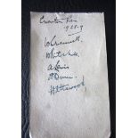 1928-29 EVERTON AUTOGRAPHS