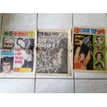 ASTON VILLA - 3 X NEWSPAPERS 1975 LGE CUP FINAL & SEMI + PROMOTION