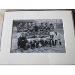 MANCHESTER UNITED 1958 TEAM PHOTO AUTOGRAPHED BY 9