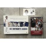 CRICKET - COLLECTION OF AUTOGRAPHED IAN BOTHAM MEMORABILIA