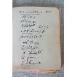 CRICKET - 1925 WARWICKSHIRE AUTOGRAPHED ALBUM PAGE