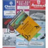 TOTTENHAM - SMALL COLLECTION OF AWAY PROGRAMMES FROM 1960-61 X 7