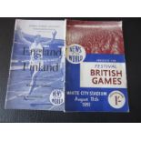 ATHLETICS - BRITISH GAMES 1951 & ENGLAND V FINLAND 1958